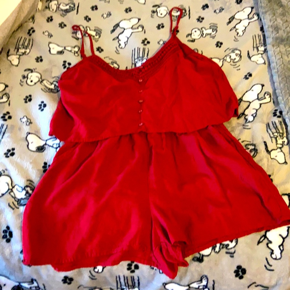 Red romper